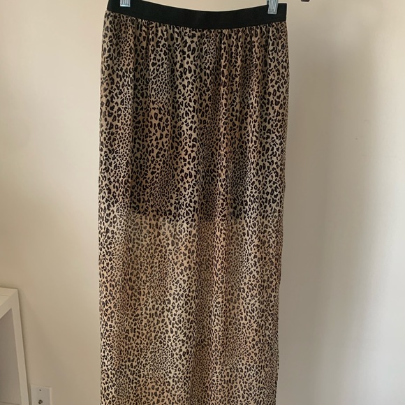h&m cheetah maxi skirt - Picture 2 of 2